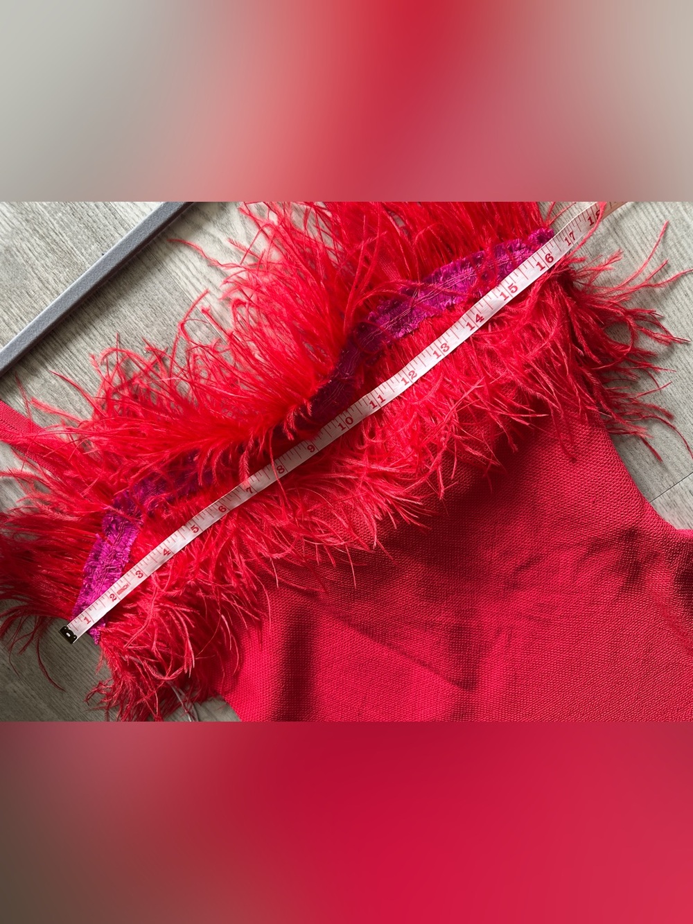 NWT Staud Etta Ostrich Feather Mini Dress Medium - Picture 11 of 15